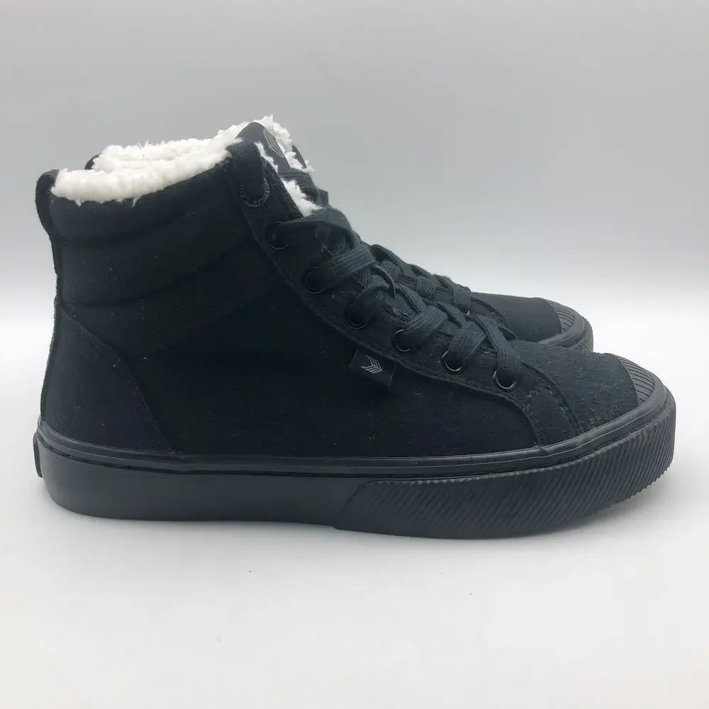 Cariuma OCA Therma High Sneaker Boots Mens 8 Womens 9.5 Black Suede NIB